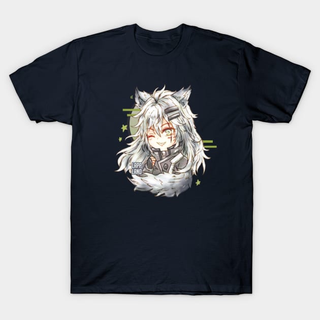 Arknights Chibi Lappland T-Shirt by candypiggy